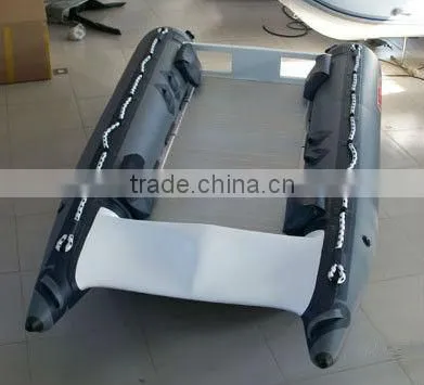 (CE) pvc red12ft inflatable catamaran boat high speed boat for sale