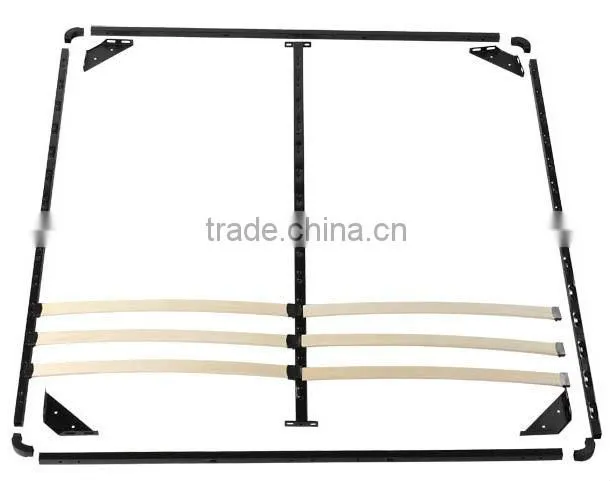 Simple Metal Bed Frame With Wood Slat