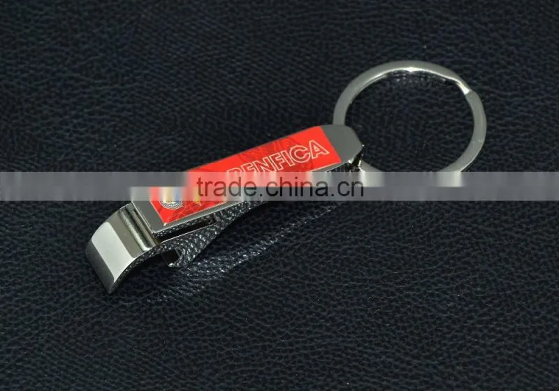 Promotional high quality custom metal bottle opener keychain