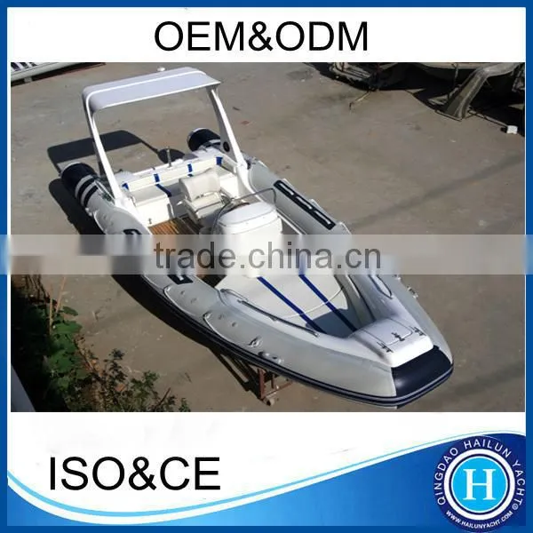 Rib boat 470 fiberglass hull rib boat set with completed boat accessories