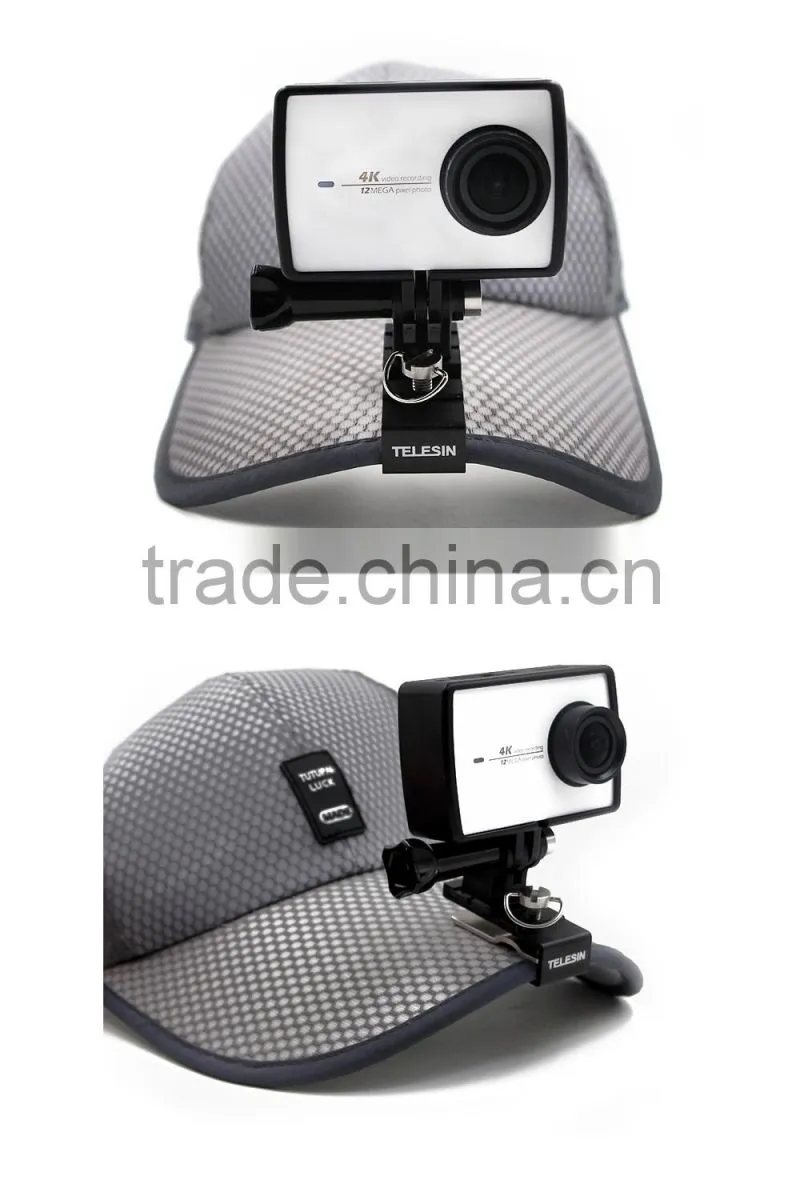 Multiple funtional Aluminum Alloy Hat clip mount for Xiaomi Yi 4K, Backpack clip mount for Xiaoyi