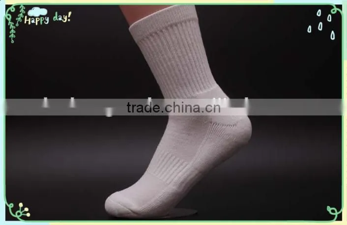 china socks factory custom white tube socks unisex cheap white socks