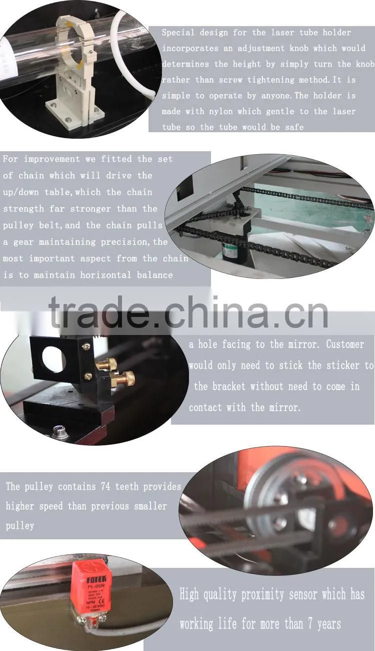 small wood laser cutting machine 600*900mm,60w-150w laser wood cutting machine price