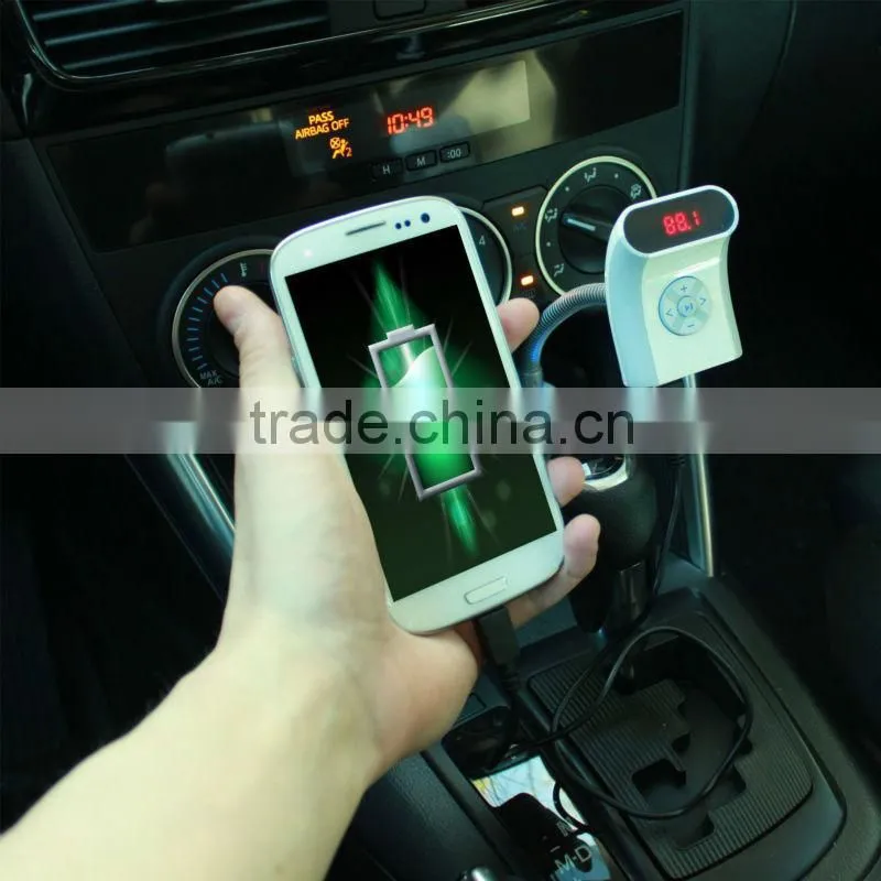 Bluetooth car kit with steering wheel remote control and MP3 USB SD FM transmitter