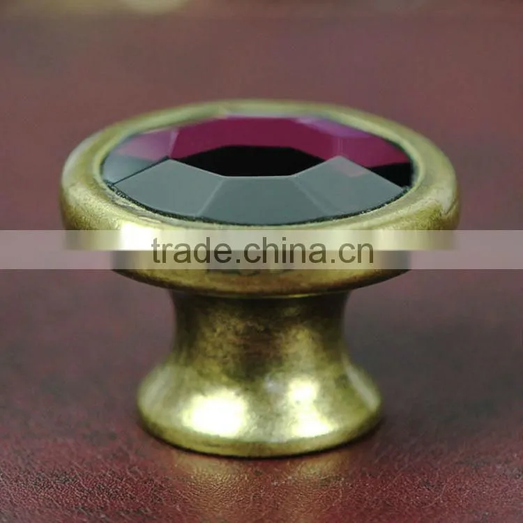 Classic European Copper Door Crystal Knob