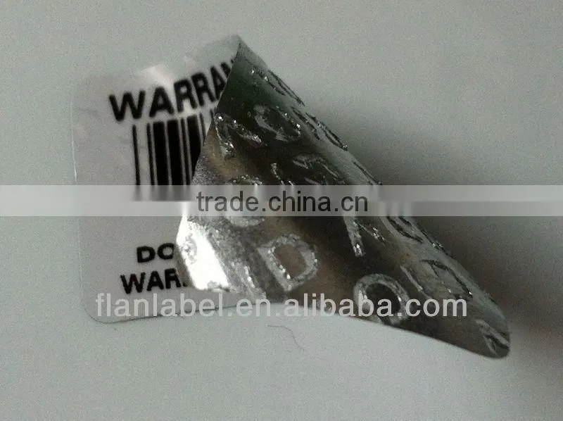 Warranty void if removed label,tamper evident security label
