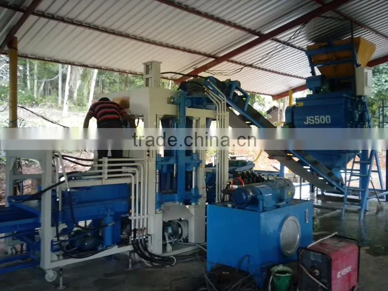 QT6-15 Hot sell concrete block forming machine with top quality