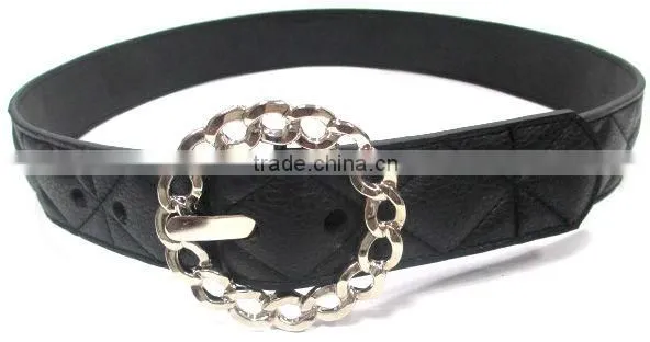 (ZY-20549) unisex black wide belt,guangzhou leather belts factory