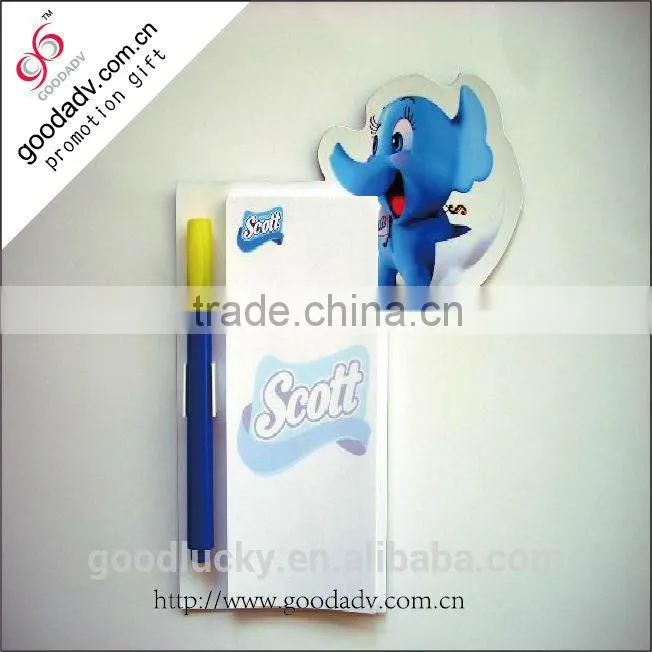 High quality home magnetic note pad for shopping list note