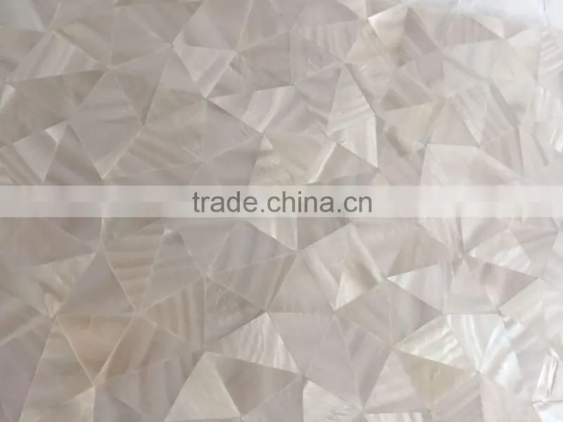 Freshwater shell mosaic irregular crazy pattern for interior decoration