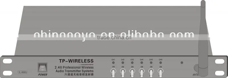 2.4G wireless 6 channels translation system
