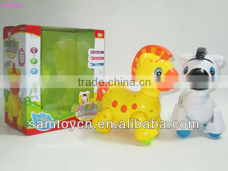 Walking cartoon dog music flash lighting toy for kids