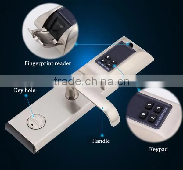 Fingerprint and card and password door access control lock fingerprint door lock 120users