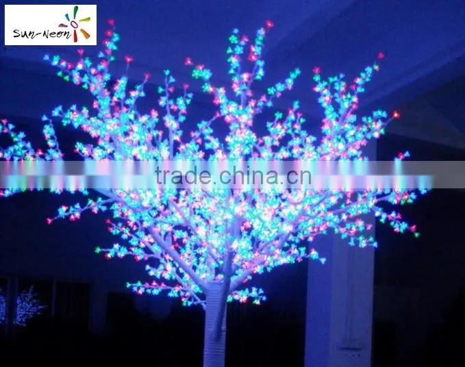 Colorful stickable led light beautiful cherry nail led nail uv lamp with nice design artificial cherry blossom tree