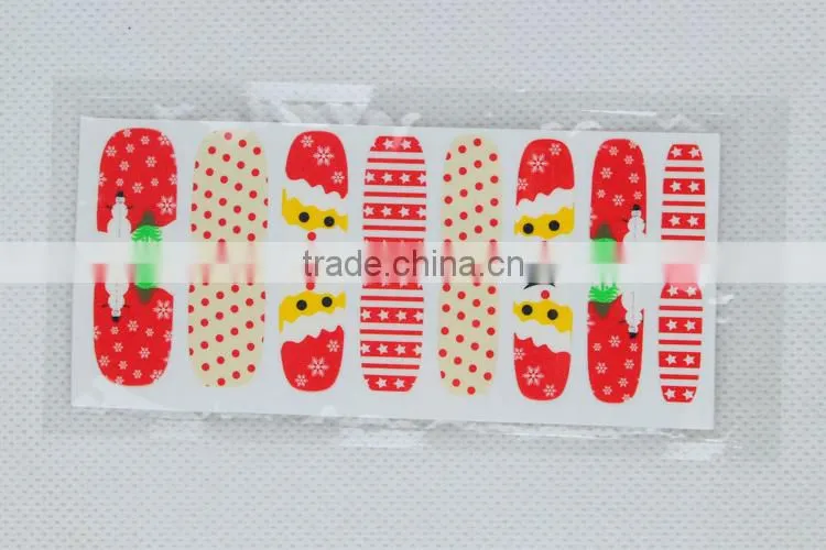 OEM Christmas Theme 3D Nial Sticker Nail Polish Sticker