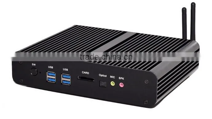 Intel X86 I7 4560U fanless IPC industrial embedded cheap computer dual HD display
