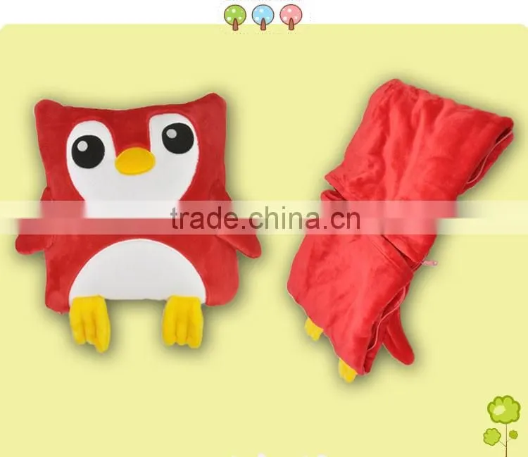 Wholesale Carton Animal Pattern Baby Pillow Blanket