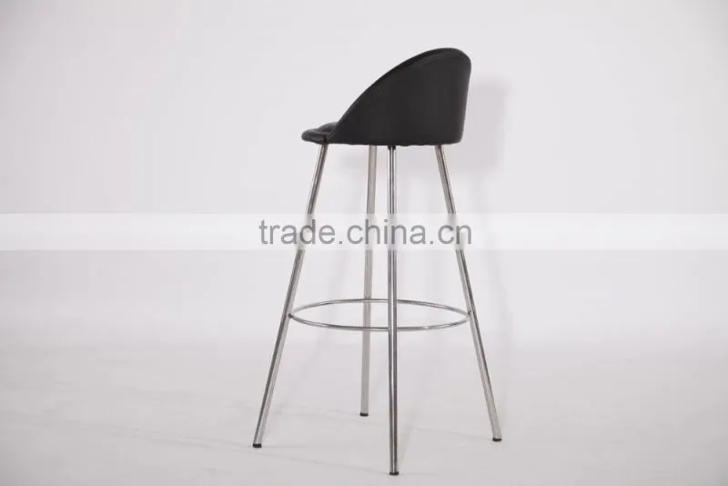 new style of stainles steel bar chair for modern deco