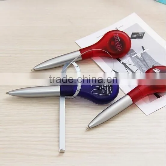 CREATIVE STATIONERY PLASTIC & METAL BALLPOINT PEN WITH MEASURE TAPE