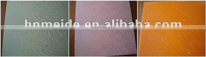 595*595MM print and hot-stamping pvc ceiling panel