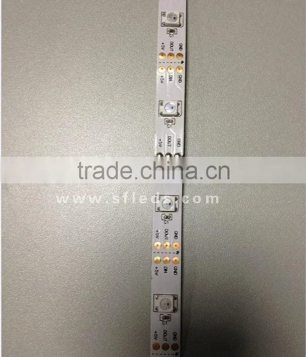 30 60 144 leds/m APA102 led strip addressable white led pixel 5050 5V