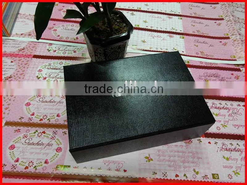 Top! Brown colour collapsible cardboard rigid storage box with sticker