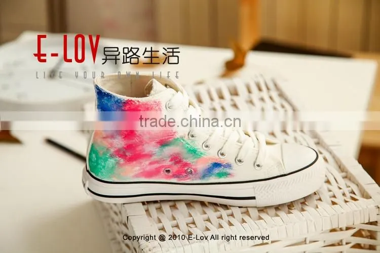 NO.Z108C Customized Fashional wholesale comfortable fancy stylish new design canvas high top sneakers shoes 2016