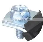 Welding Type Clamps M8+10 With Rubber both closed