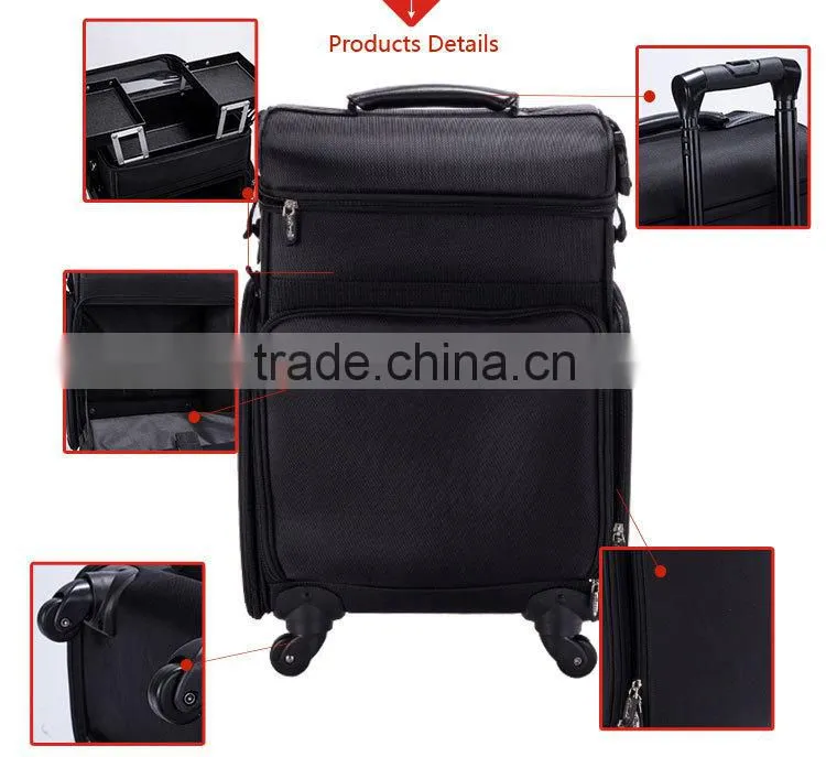 High Quality Wholesale Price Custom Made Pilot Girls Trolley Case With Trays