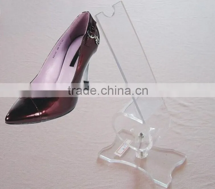 Transparent high heel shoes display acrylic shoes holder