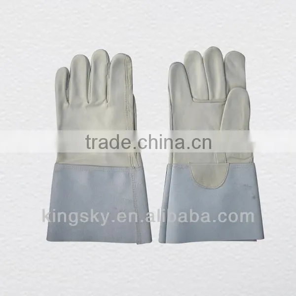 Cow grain leather welding glove