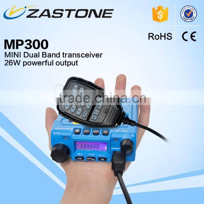 Zastone MP300 UHF 240-260MHz or 400-480MHz VHF 136-174MHz Dual band moblie radio