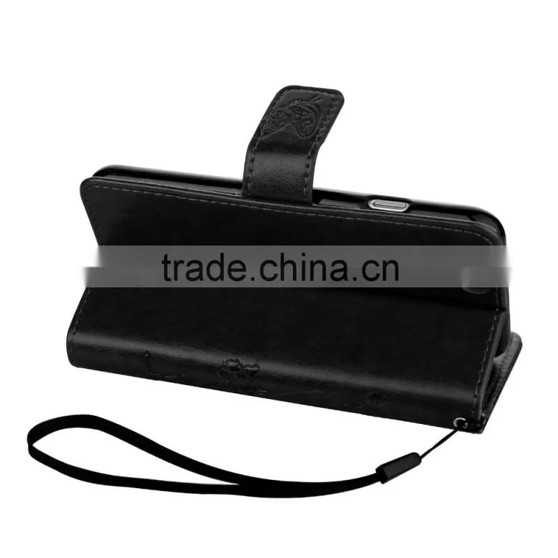 Card Slot PU Leather Case Stand Leather Phone Case for iphone 7, Stand Phone Case for iphone 7