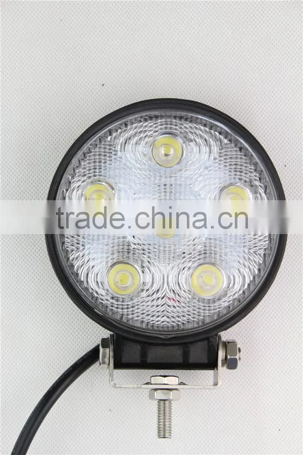18W CIRCLE LED WORK LIGHT SPOT FLOOD BEAM OFF ROAD, SUV