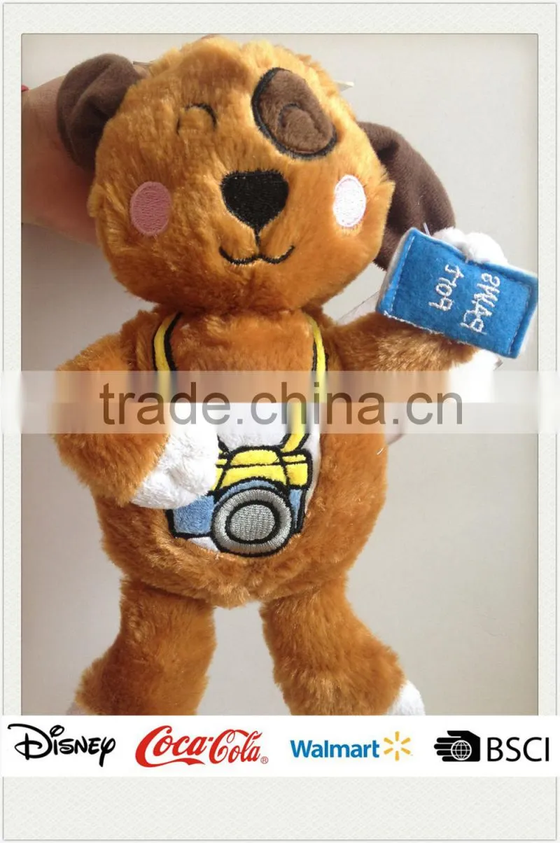 Funny Dog with Camera Plush Pet Toy