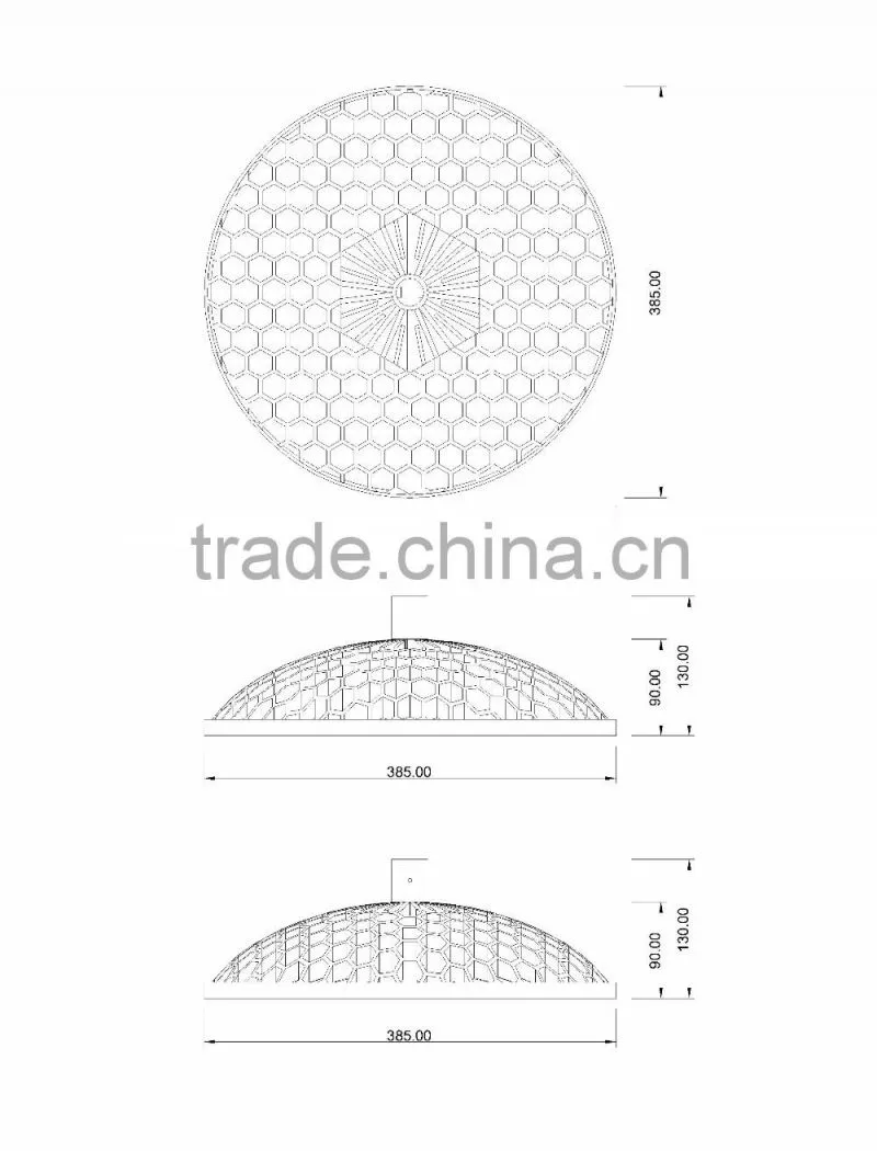 2016 unique LED garden street light fixture