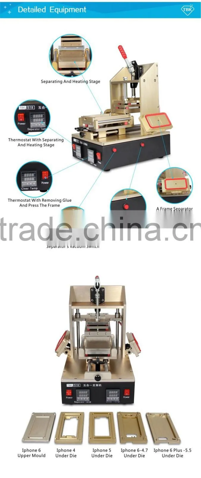 2016 Frame machine OCA Film Machine Laminating & Debubble machine For Full Set LCD Repair Machine