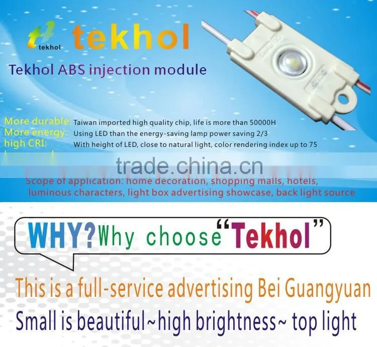 Outdoor sign backlight 3 years warranty lens 0.8W led module 2835 injection