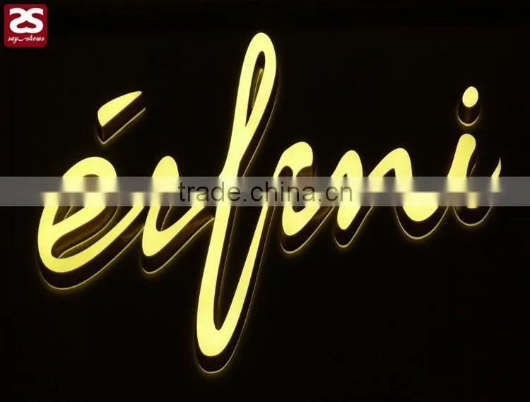 Factory Direct Sale Top Quality acrylic 3d letter sign illuminated led board