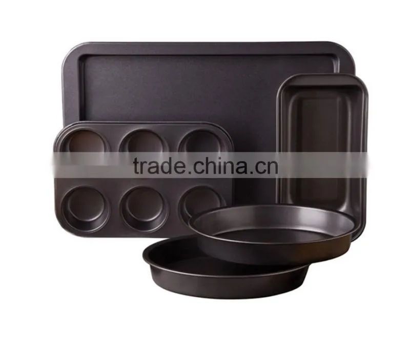 LFGB test 3pcs carbon steel bakeware set