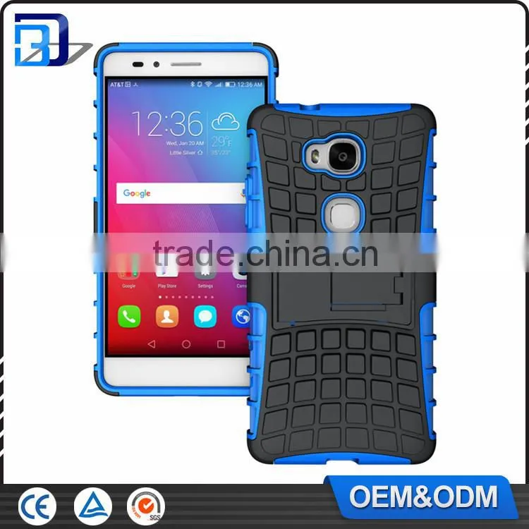 Wholesale Cheap Goods Combo Kickstand Tire Pattern Armor Back Cover Case For Lemon 3 Tirepattern Cases For Lenovo Lemon 3 Newest