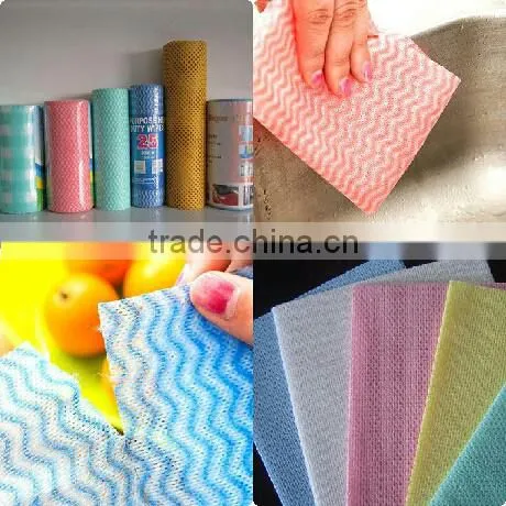 spunlace mesh 100% viscose rayon nonwoven fabric roll for making compressed wipes for kitchen, wet scented wipes for restaurant