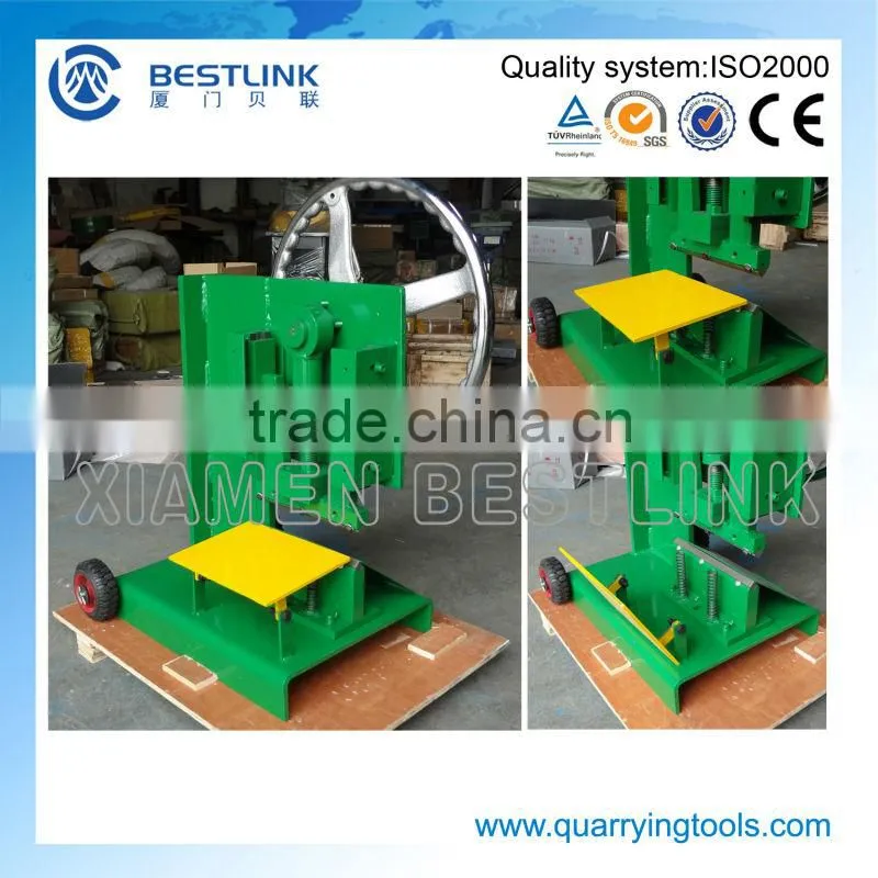 Portable mosaic rock slicing machine