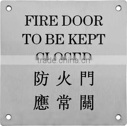 80 series &100series Stainless steel Indication sign or Sign plate