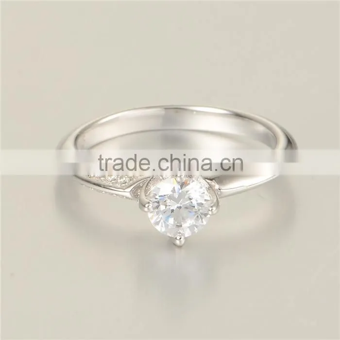 2016 New Arrival s925 Silver Wedding Diamond Rings