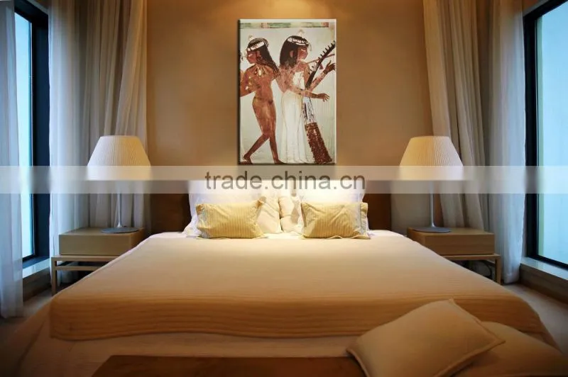 India Dance Oil Couple Painting for Bedroom