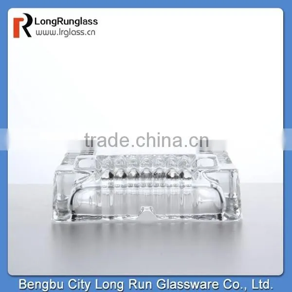 LongRun 2015 recommend 525g homeuse fashion square glass ashtray alibaba china supply