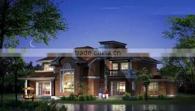 light steel construction prefabricated villa for home