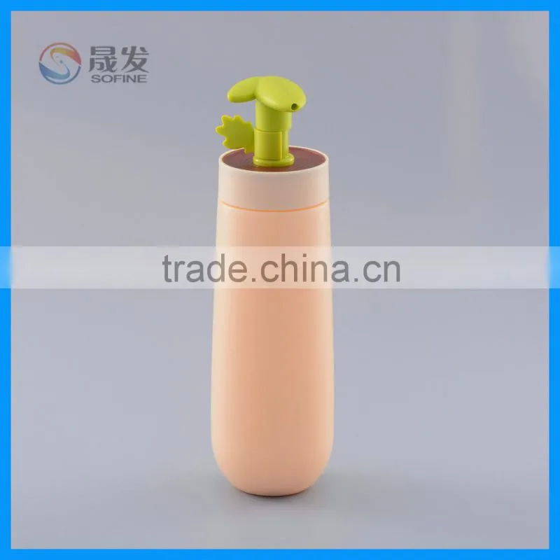 Children's cartoon plastic shampoo bottle