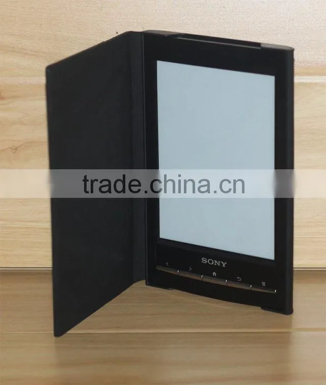 HARD SHELL SLIM BLACK LEATHER CASE COVER For SONY PRS T1 T2 +SCREEN PROTECTOR